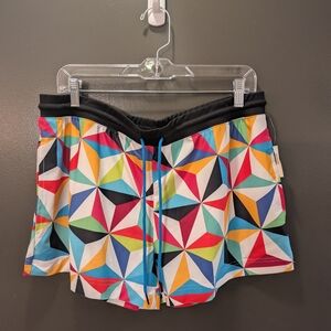 Colorful Geometric Women's Shorts